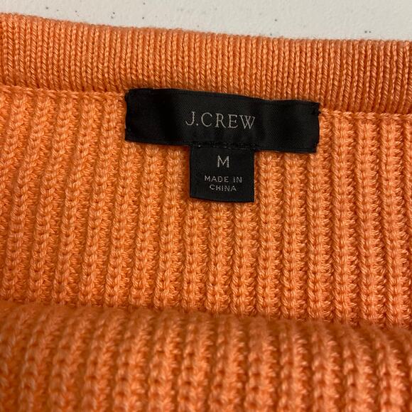 J. Crew Women's Cashmere Blend Melon Orange Halter Sweater Tank Size M - Picture 7 of 9